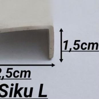 ● WLL LIST SIKU L / SIKU TANGGA PVC / LIS M PARKIT / ENDING PVC / PLASTIK / SKIRTING LANTAI ֍