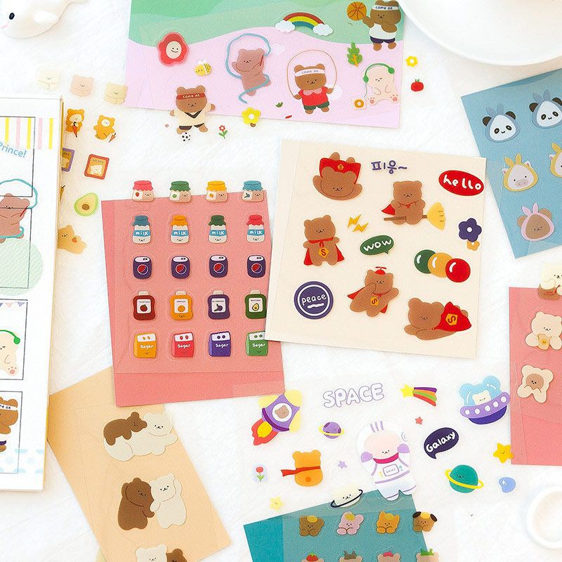 

Little Bearbear Diary Deco Stickers