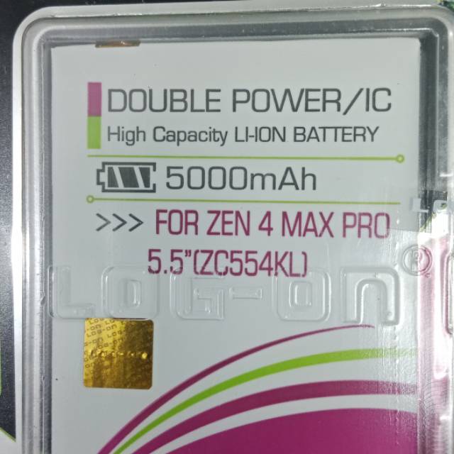 Baterai asus zenfone 4 max pro jpower