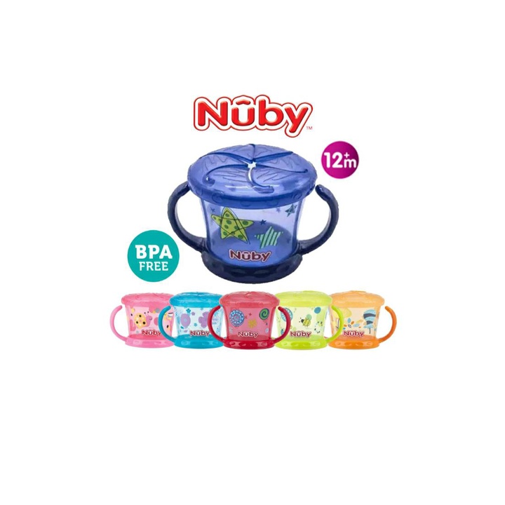 NUBY PINPOINT SNACK KEEPER 117214 print 1PC TEMPAT PENYIMPANAN SNACK