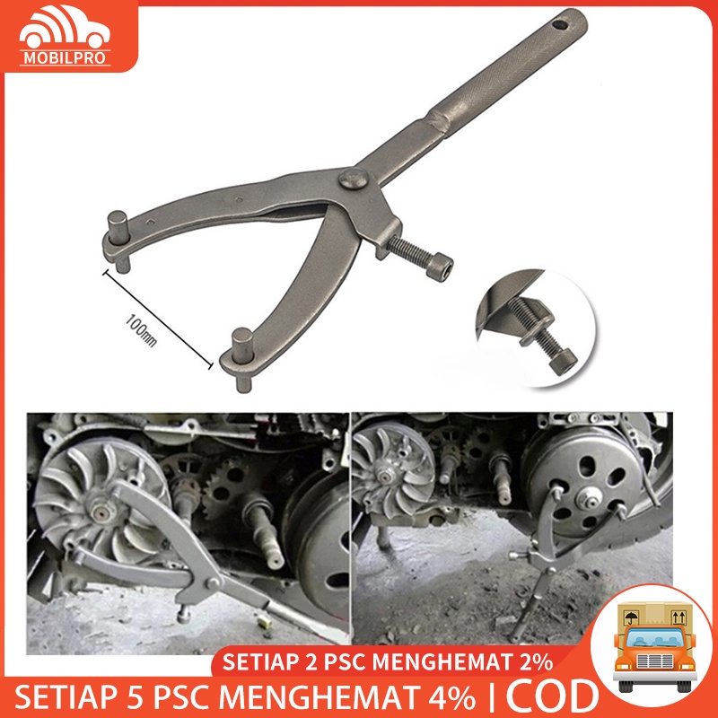 Treker CVT Belt Kunci Tahanan Kopling Motor Matic Flywheel Pliers Coupling Nut Spanner Bahanan Y