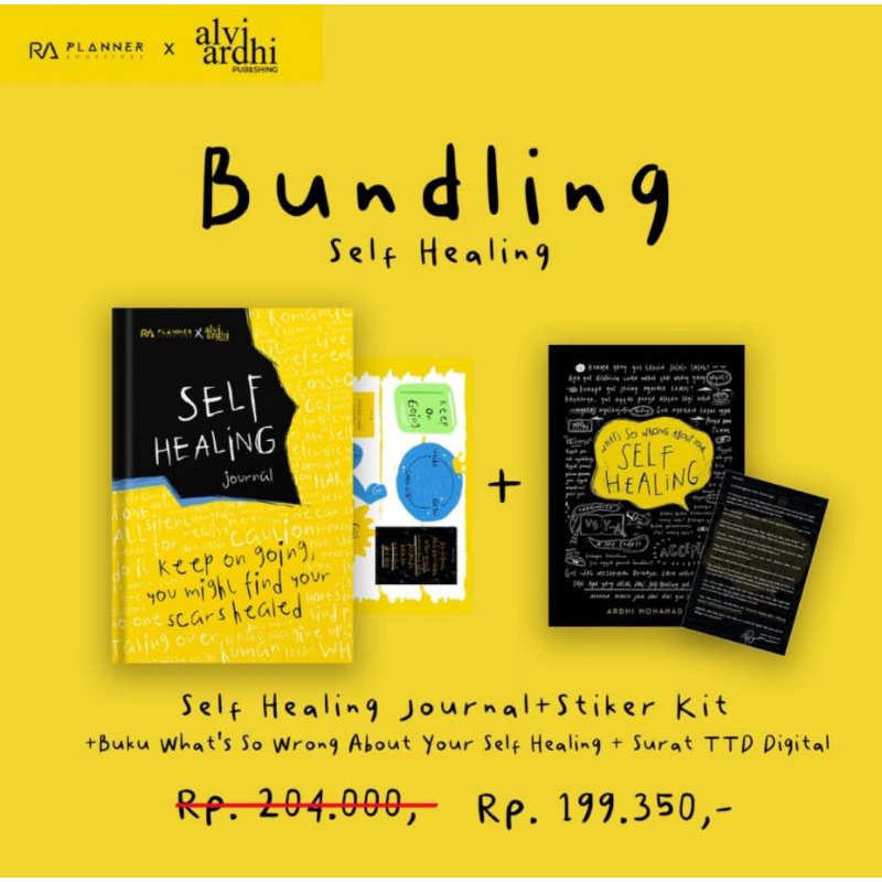Self Healing Journal & What's So Wrong About Your Self Healing - Ardhi Mohamad (100% Original)