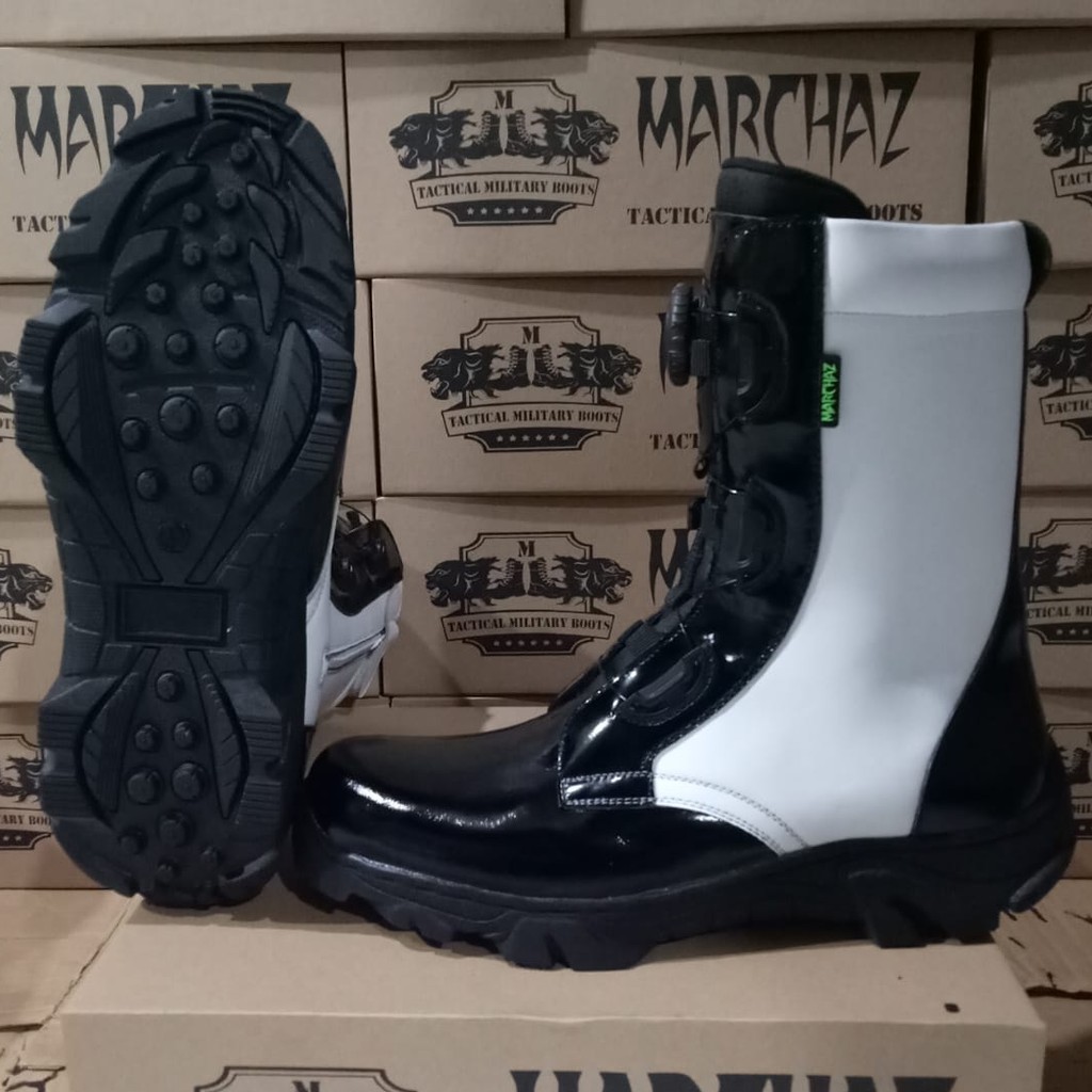 Sepatu Pdl Tali Putar Provos Tni Kulit Asli Sepatu PDL Tni Polri Security Satpam Sepatu Boots Pria