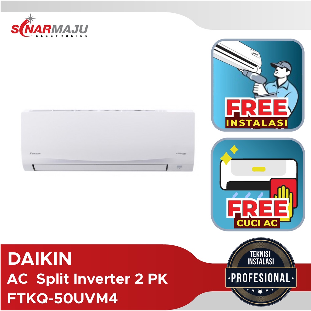 AC Inverter Daikin 2 PK FTKQ-50UVM4 FTKQ50UVM4