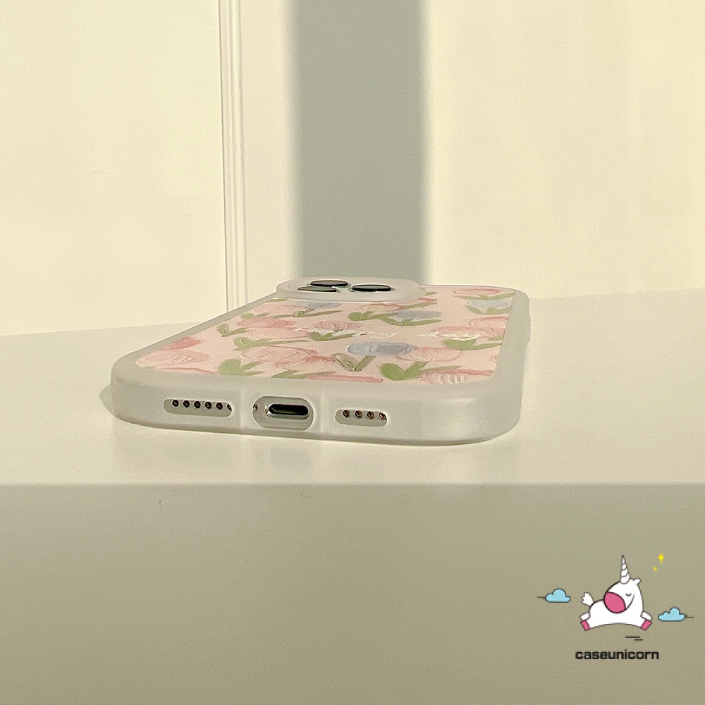 Flowers Case Samsung A13 A14 5G A04 A12 A04S M23 A03 A23 A33 A53 A73 5G A03s A22 A52 A72 A52s A51 A71 A50 A50s A30s A32 A31 A11 A20s S21 S22 Lukisan Minyak 3D Relief Tulip Soft Cover