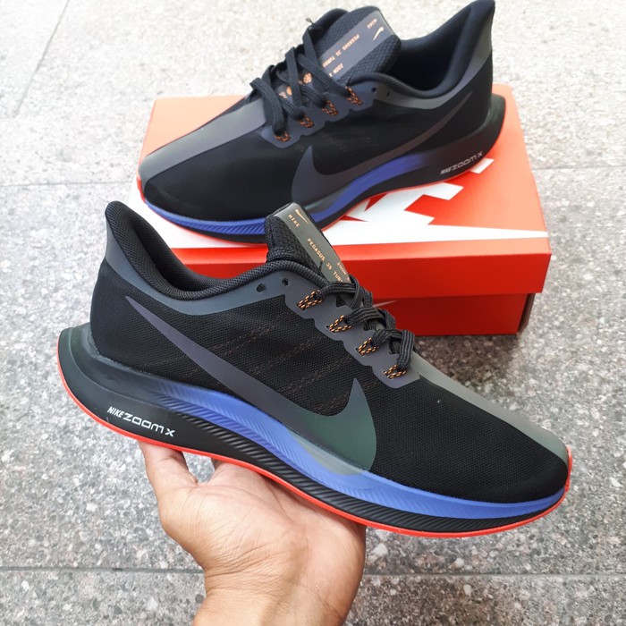 Sepatu Nike Zoom Pegasus 35 Turbo Black Reflective Sport Import Original Running Terbaru