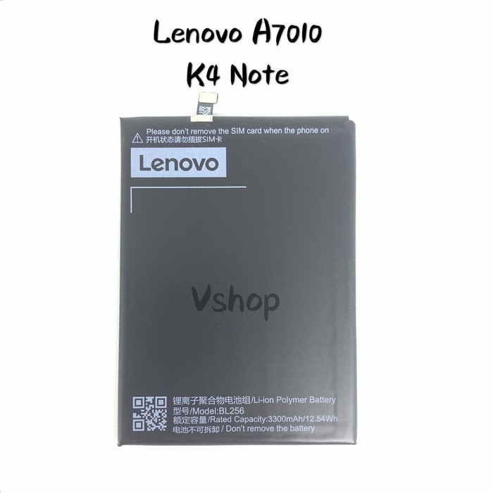 DISKON BATERAI BATRE LENOVO A7010 - K4 NOTE BL256 BATTERY ORIGINAL