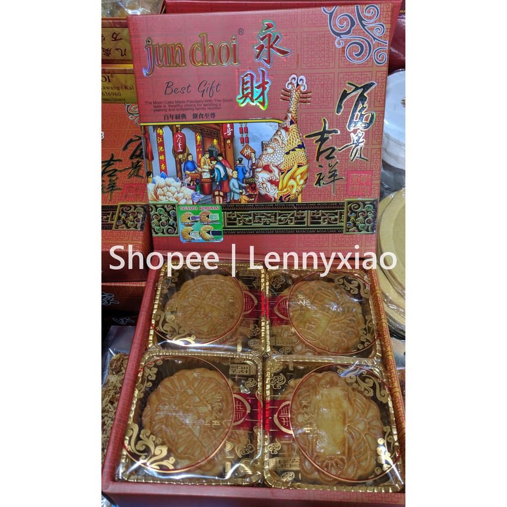 

Moon Cake Kombinasi 4 Rasa -Tau sa Kwaci Tausa Pia- Kue Bulan Jun Choi