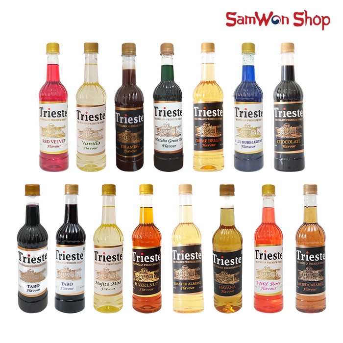 

TRIESTE ITALIAN SYRUP VARIANT PREMIUM FLAVOUR 650 ML - SIRUP PERISA