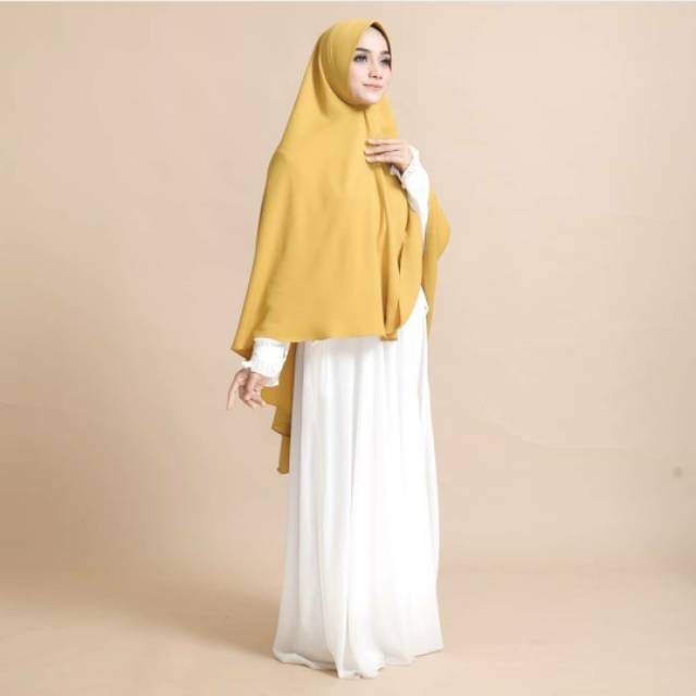 khimar daily jumbo xl NAJWA II ori nuha syari bahan double crepe