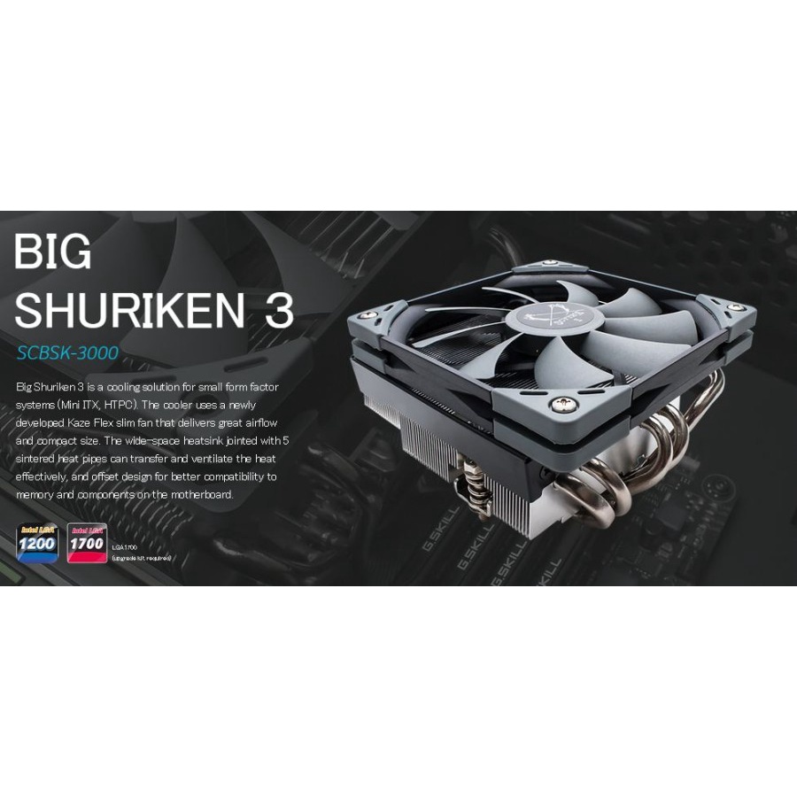 CPU Cooler SCYTHE Big Shuriken 3 SCBSK-3000