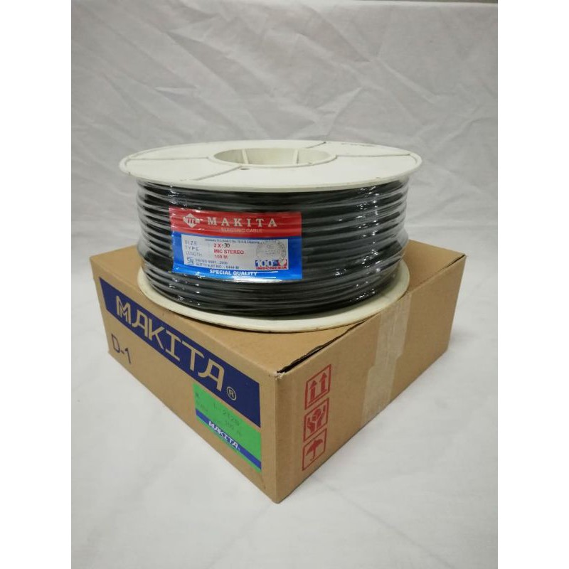 KABEL MIC MAKITA STEREO 2X30 50M HITAM