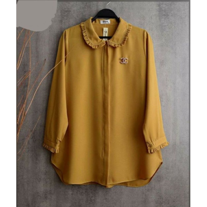 terlaris baju atasan wanita terbaru vamella tunik tunic katun toyobo premium putih hitam maroon