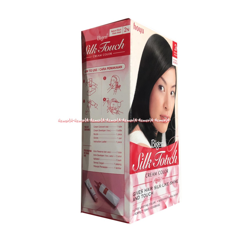 Bigen Silk Touch Cream Colour 2N Black Hitam Alami Rambut Biggen