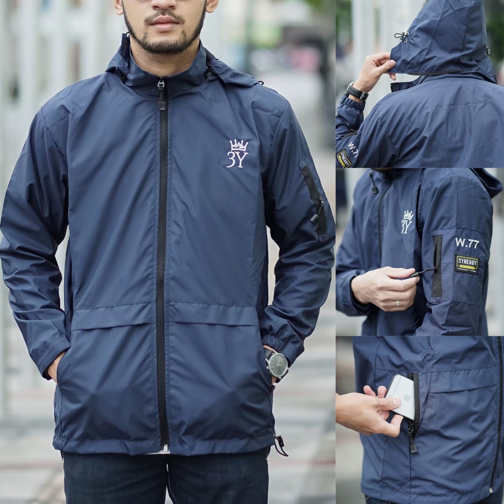 JAKET COACH PRIA JUMBO XXXL DISTRO BANDUNG WINDBREAKER - JACKET PARASUT PRIA UNISEX SIZE XL XXXL big