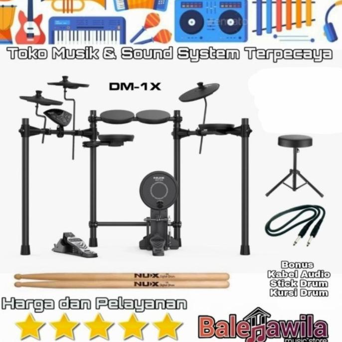 drum elektrik electric drum set nux dm 1 x new nux dm1x dm 1x