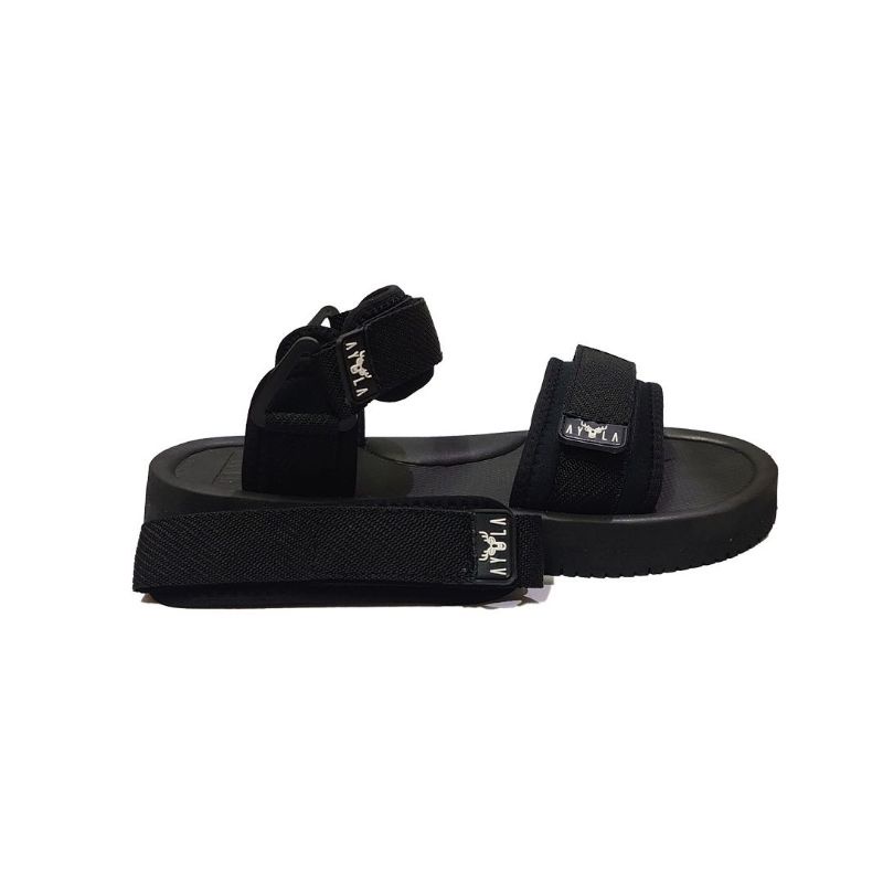 Sendal Gunung Wanita Original Ayola Sandal Outdoor Sandal Gunung Twin Full Black