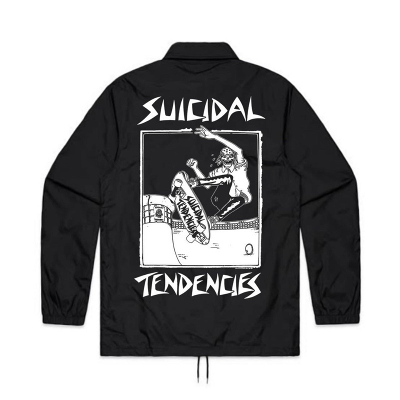 JAKET COACH BAND METAL HARDCORE SUICIDAL TENDENCIES | WINDBREAKER COACH JAKET BAND METAL HARDCORE SU