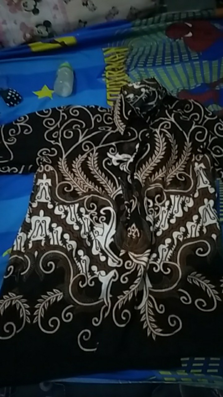 Kemeja Batik Pria Lengan Panjang Size M L Xl Xxl Bswart Batik Hrb026 Kenango Hem Panjang Padi