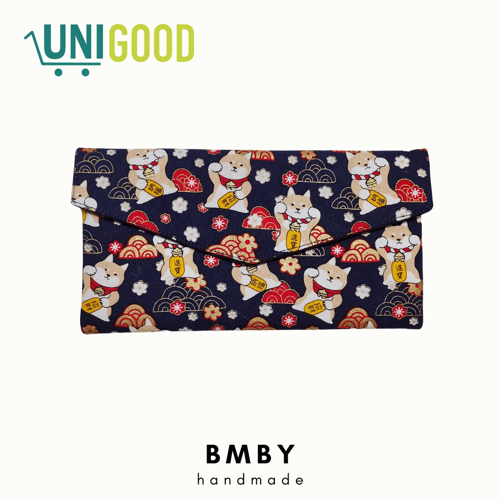 UNIGOOD X BMBY - Long Slim Fabric Handmade Wallet Japanese Cotton Dompet Kain Jepang Model Panjang