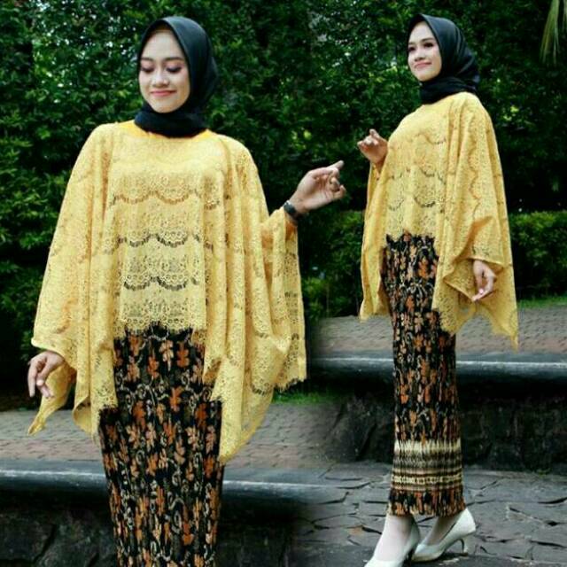 COD SETELAN KEBAYA CAPE BROKAT MIX ROK PLISKET KEBAYA JUMBO ROK JUMBO STELAN BROKAT CANTIK