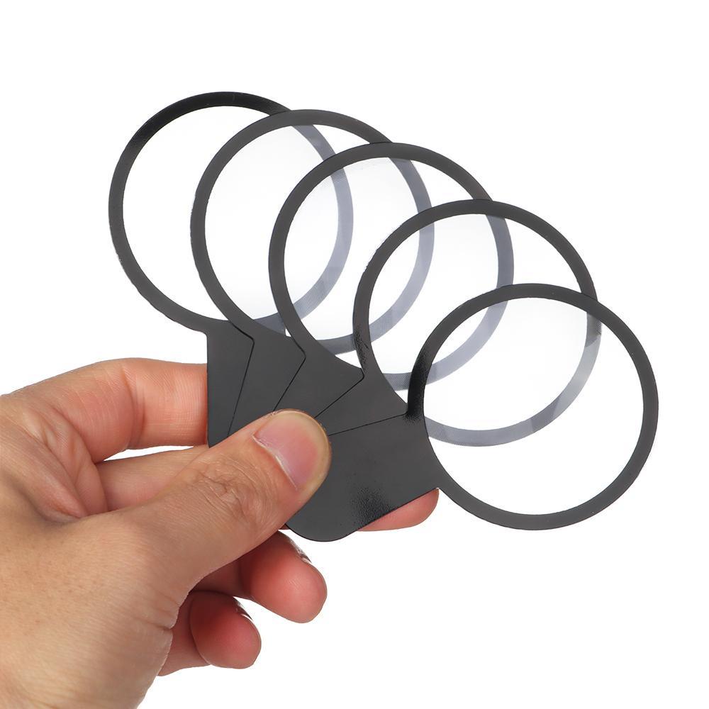 Suyo 5/10pcs Hand Held Magnifier Plastik 45mm Alat Edukasi Perhiasan Loupe