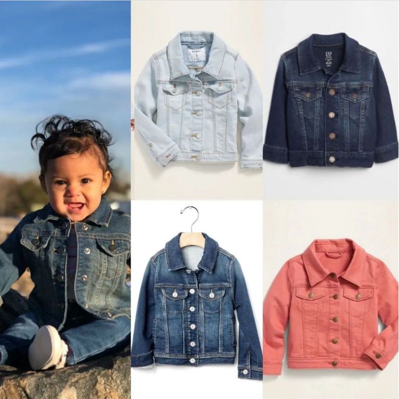 Jaket Jeans Anak Perempuan OLD NAVY X BABY GAP Kids Denim Jacket - ORIGINAL Ex Export