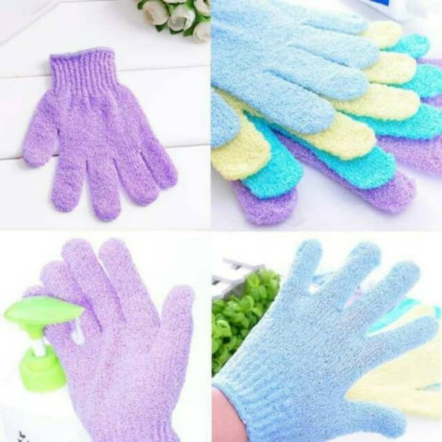 SARUNG TANGAN MANDI SCRUB BATH GLOVE BODY SCRUBBER GLOVE