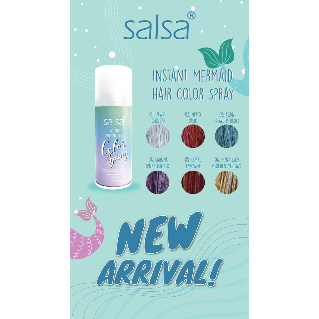 ^ KYRA ^ Salsa Instant Mermaid Hair Color Spray - Netto 80 ml