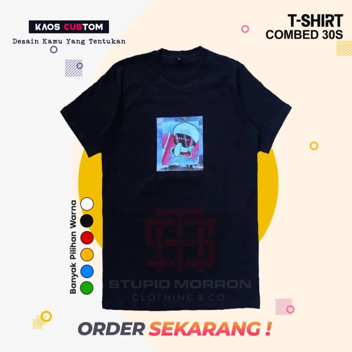 KAOS CUSTOM SQUIDWARD SANTUY / KAOS KEKINIAN / KAOS DISTRO