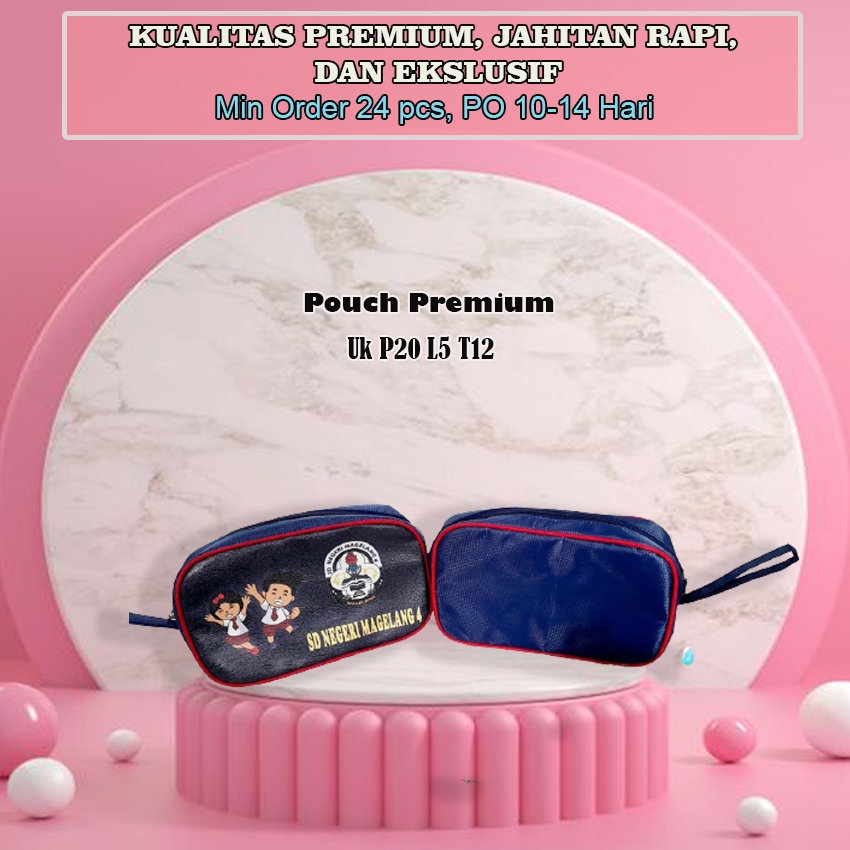 

Souvenir Wisuda Dompet/Pouch Kotak Pensil Premium Souvenir Sekolah PAUD/ TK/ SD