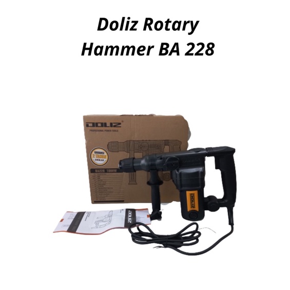 Mesin Bor Beton BA228 Doliz / Mesin Bor SDS Plus 28mm Rotary Hammer BA 228 Doliz
