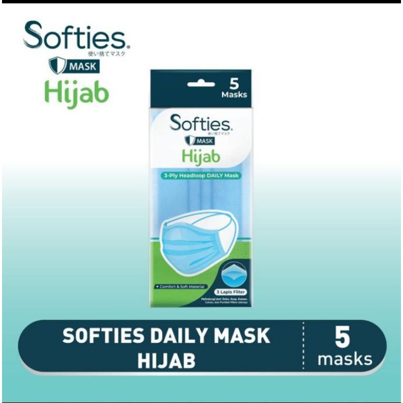 SOFTIES DAILY HIJAB MASK 5'S