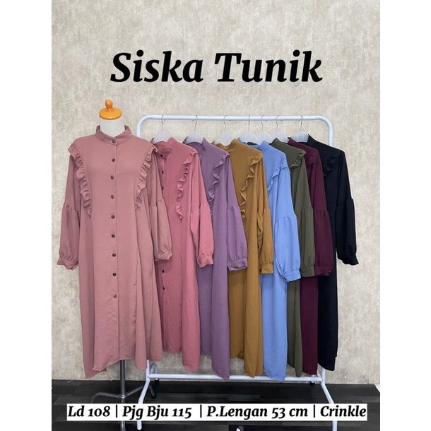 MIDI DRESS CRINKLE SISKA MIDI CRINKLE BUSUI MUSLIM