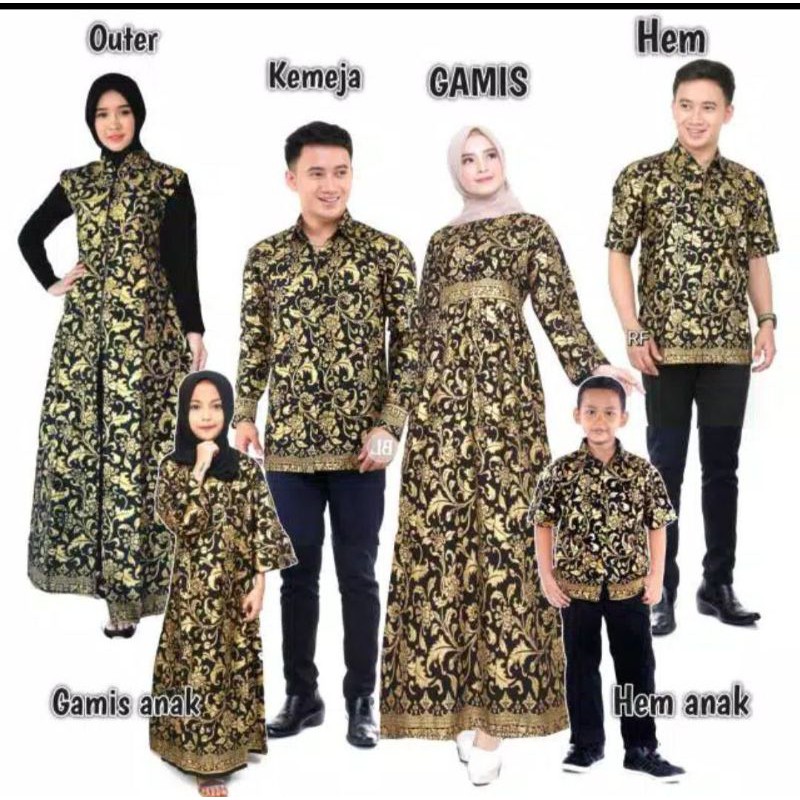 COUPLE KELUARGA/Couple Sarimbit/Batik keluarga/Batik pekalongan(jual satuan)/(Motif Prada)