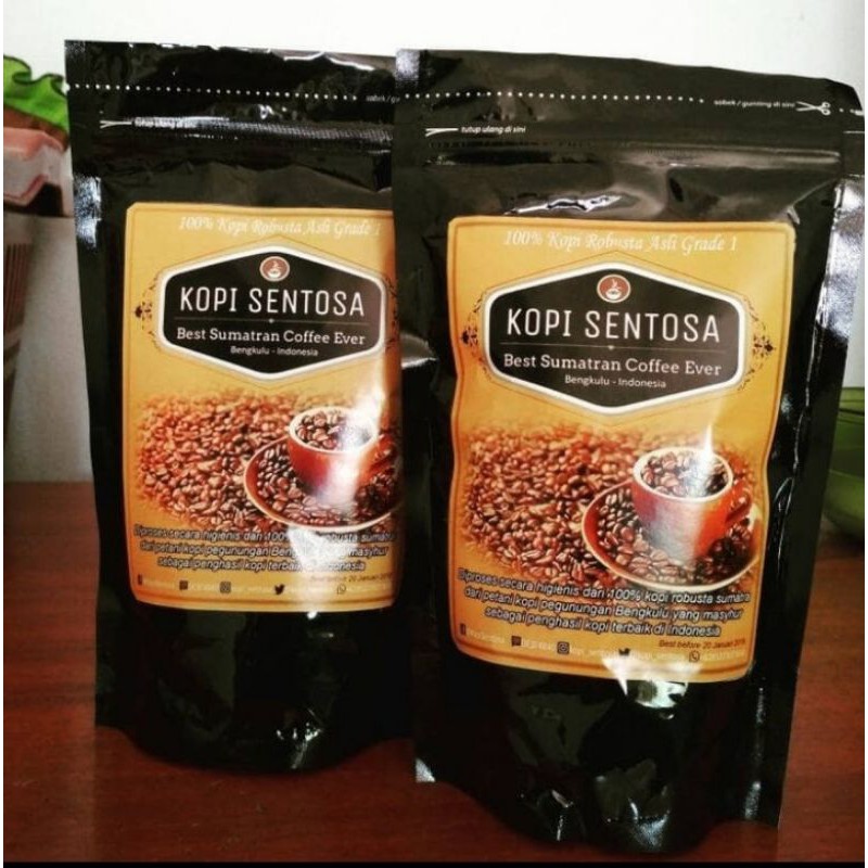 

kopi Sentosa 250 Gram bubuk kopi Robusta Asli petik merah Tanpa Campuran apapun