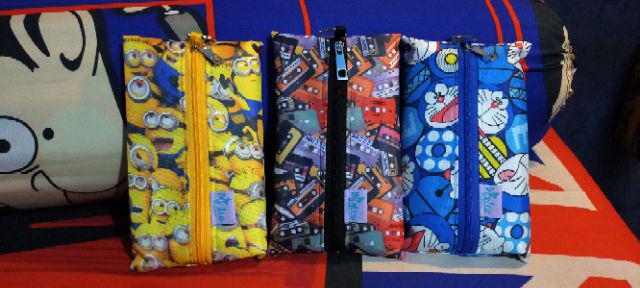 Tissue Travel Tempat Tisu Kecil Waterproof Resleting Pouch Makeup