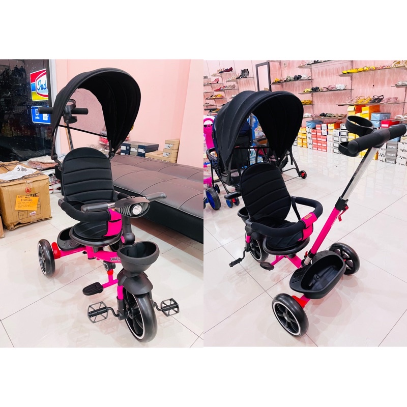 Sepeda Anak Roda Tiga Premium Stroller Merk Pacific PC 8018-1