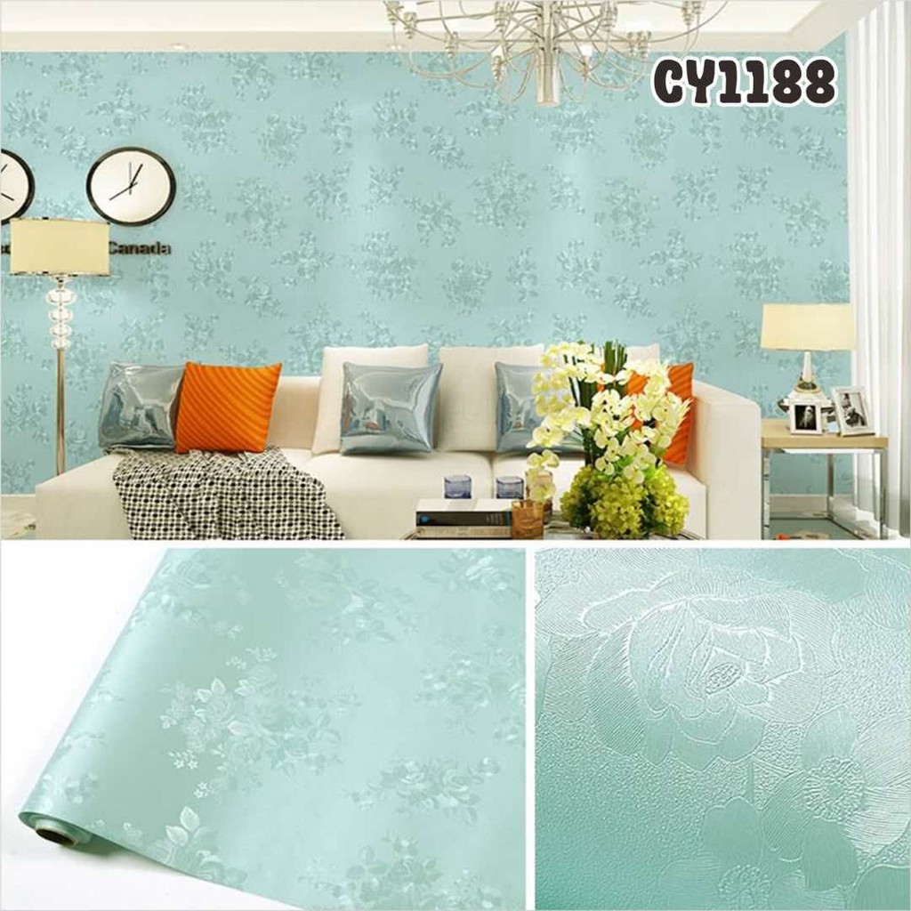 Wallpaper Dinding Kamar Wallpaper Dinding 3D / Wallpaper Dinding Motif 45cmX10m HOMELIVING-CY1188