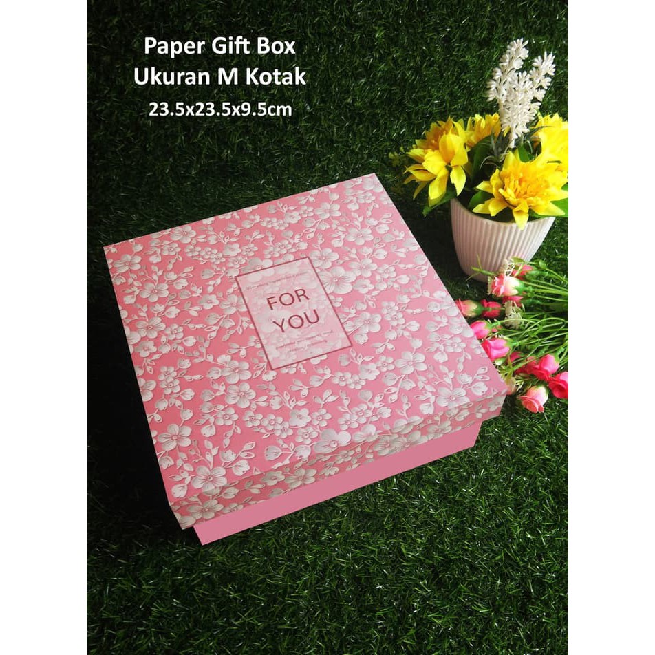 

Paper Gift Box M Kotak / Kotak Kado Serbaguna FOR YOU - Versi 1