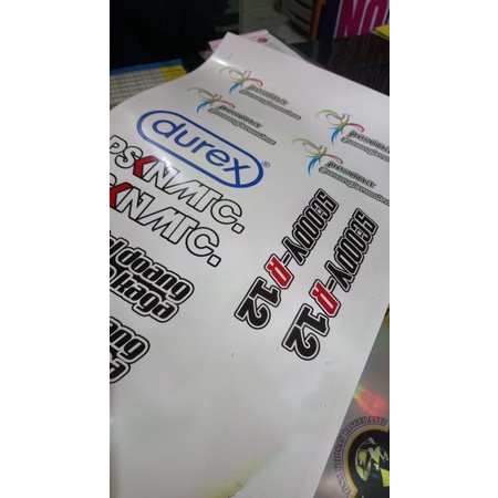 

stiker vinyl satu lembar a3 sehari jadi