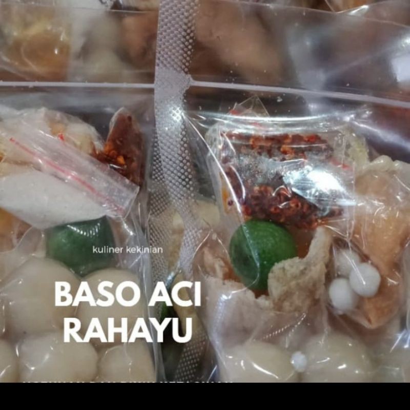 

baso aci ayam gurih pedas sudah komplit bumbu dll paket hemat murah isi 50 bungkus harga riseller