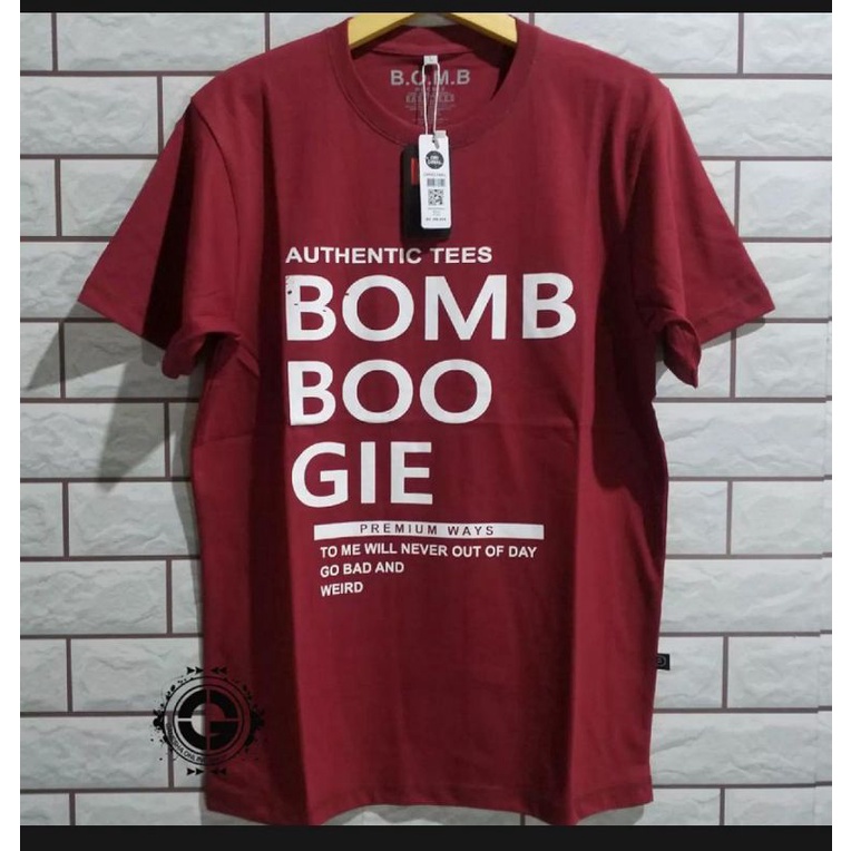KAOS BOMBBOOGIE Pakaian Baju Pria Distro Original Asli Bandung Keren Terbaru 2021 OUTFIT jeans Tshir