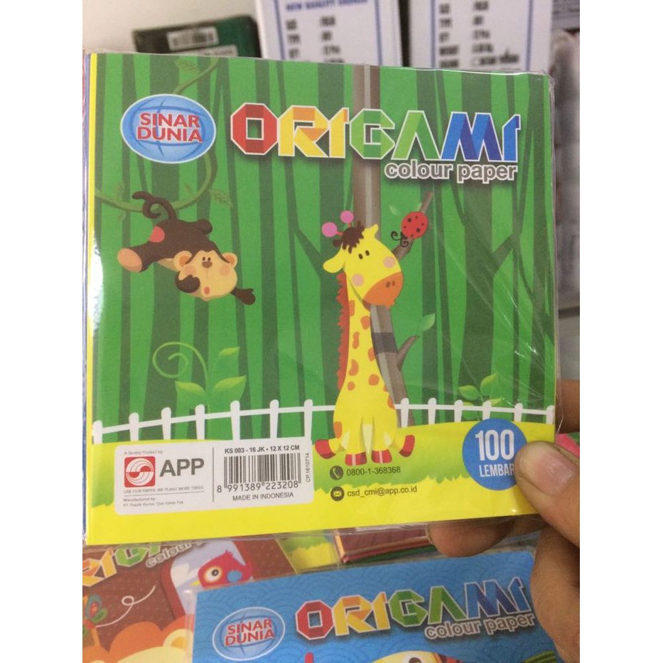

Kertas Lipat Origami SIDU 12X12 100 lembar/Kertas Sukung Prakarya