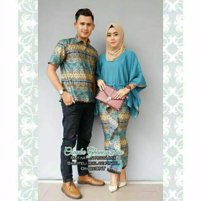 Batik Couple Ghanesa Etnic/ Sarimbit Batik Batwing(lowo)
