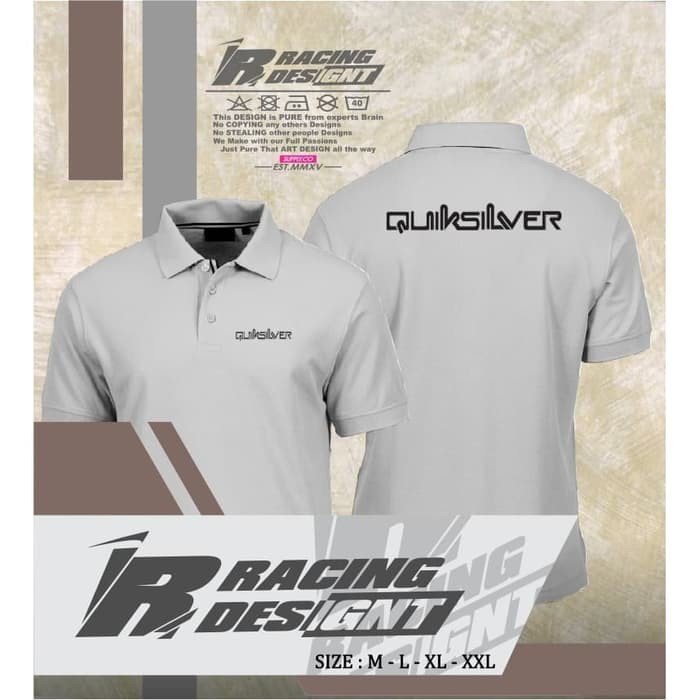 Poloshirt / Kaos Polo Quicksilver Terbaru Kualitas Distro -IR Merch            - ardhina