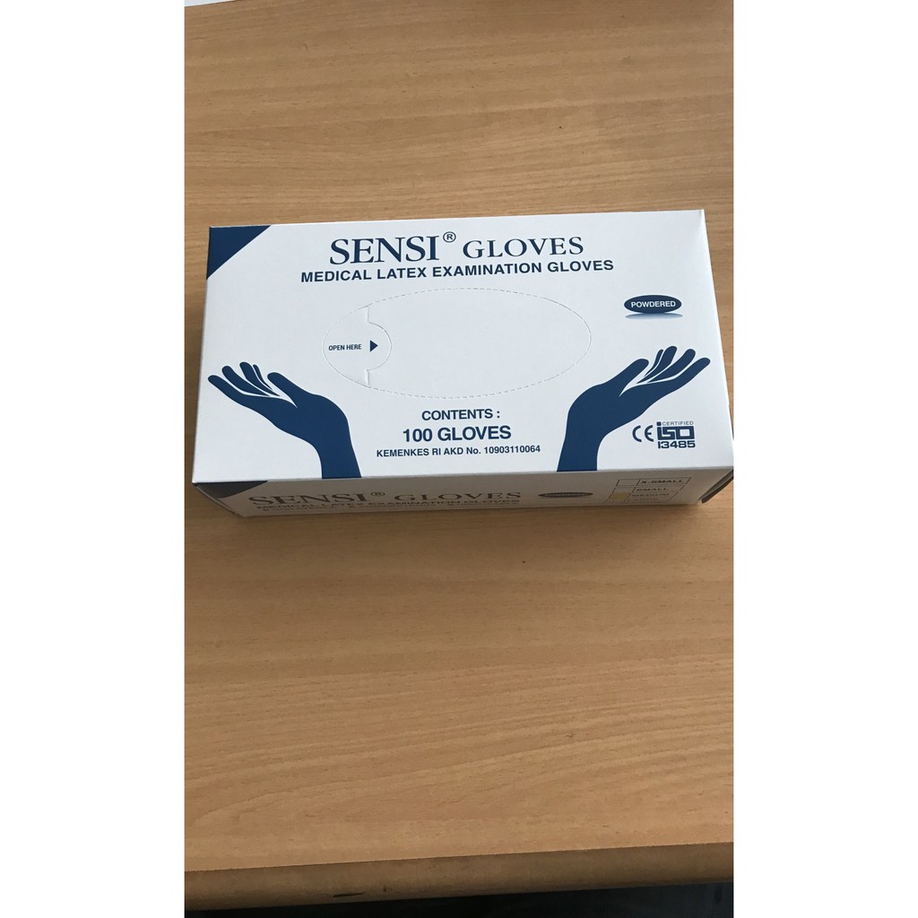 Sarung Tangan Sensi Gloves Glove Sensi Handschoon Latex - M