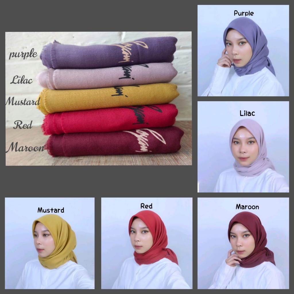 JILBAB SEGI EMPAT POLOS IDA ROYANI CAP SATU SISI DAN DUA SISI