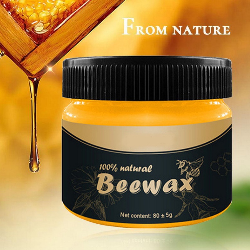 Beewax Furniture Wood Seasoning Polish Pengkilap Poles Perawatan Kayu Lilin Gel Lebah Alami