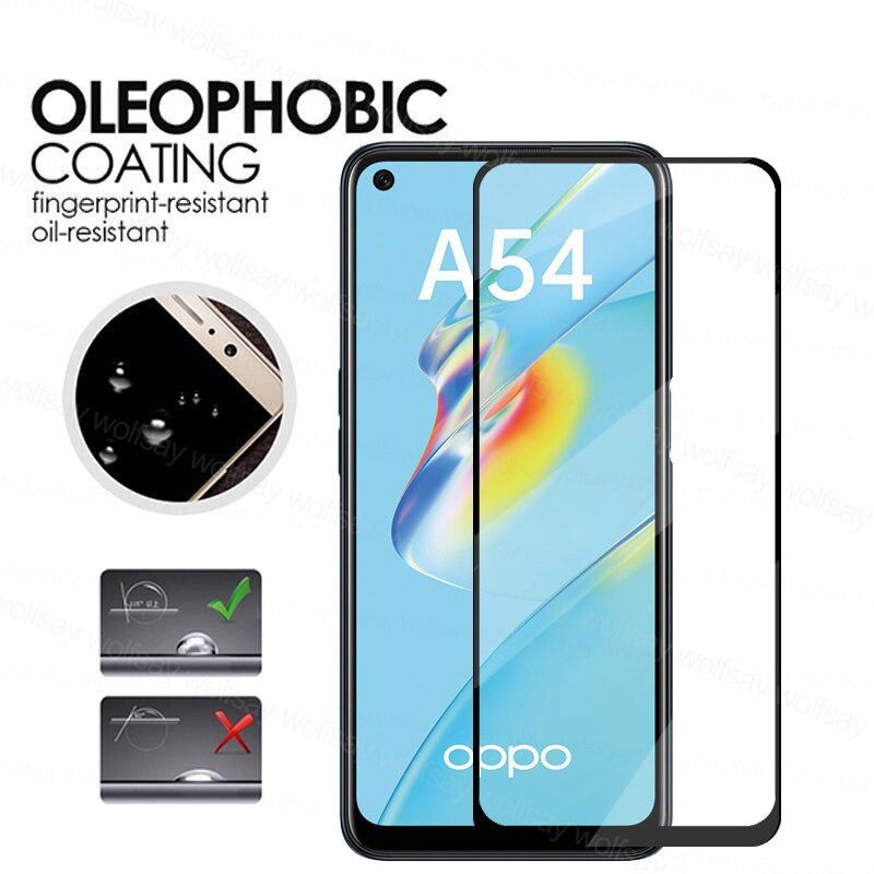 PROMO 2IN1 TEMPERED GLASS OPPO A54 A74 A95 4G/5G ANTI GORES KACA FULL LAYAR